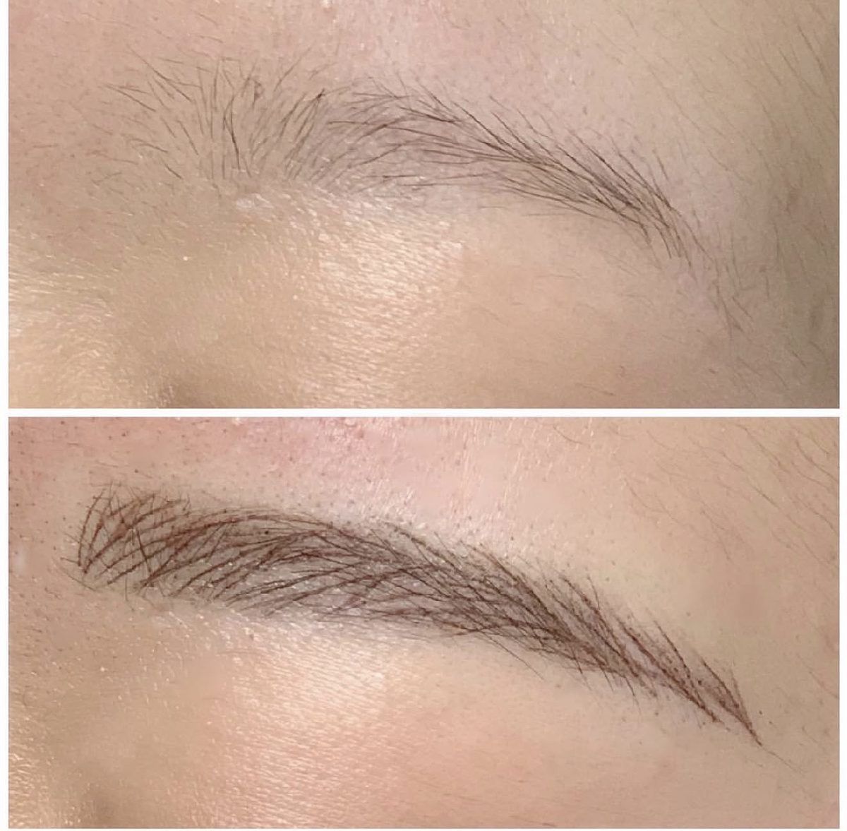 Nano brows before and after – Cosmetic Tattooing Melbourne, St Kilda