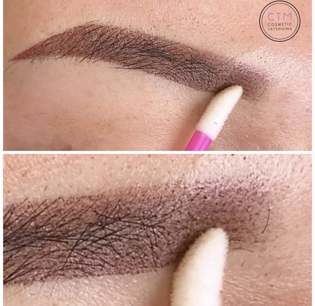 Powder brows before and after – Cosmetic Tattooing Melbourne, St Kilda