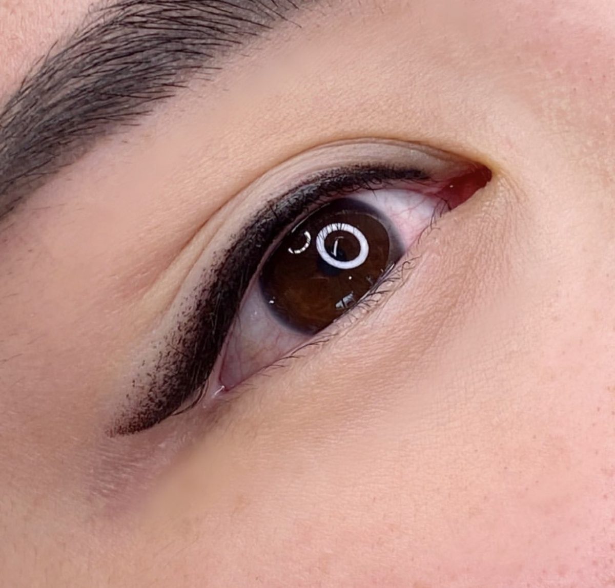 Winged and shaded eyeliner tattoo – Cosmetic Tattooing Melbourne, St Kilda