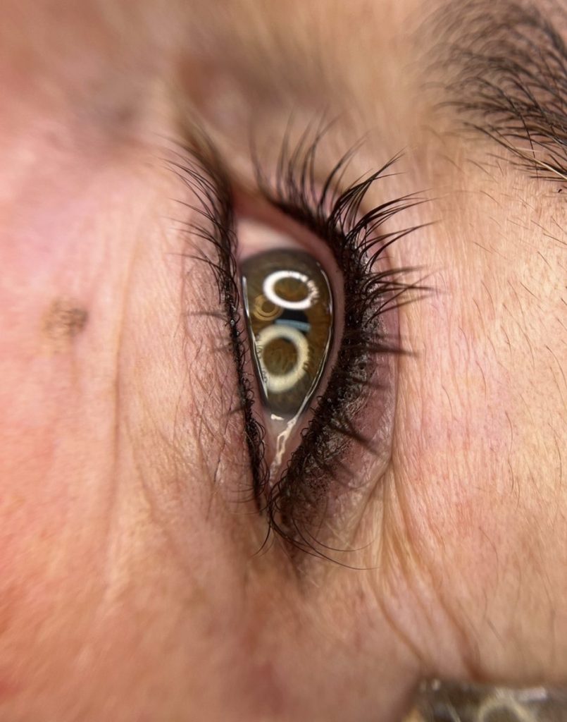 Winged and shaded eyeliner tattoo 2 – Cosmetic Tattooing Melbourne, St Kilda