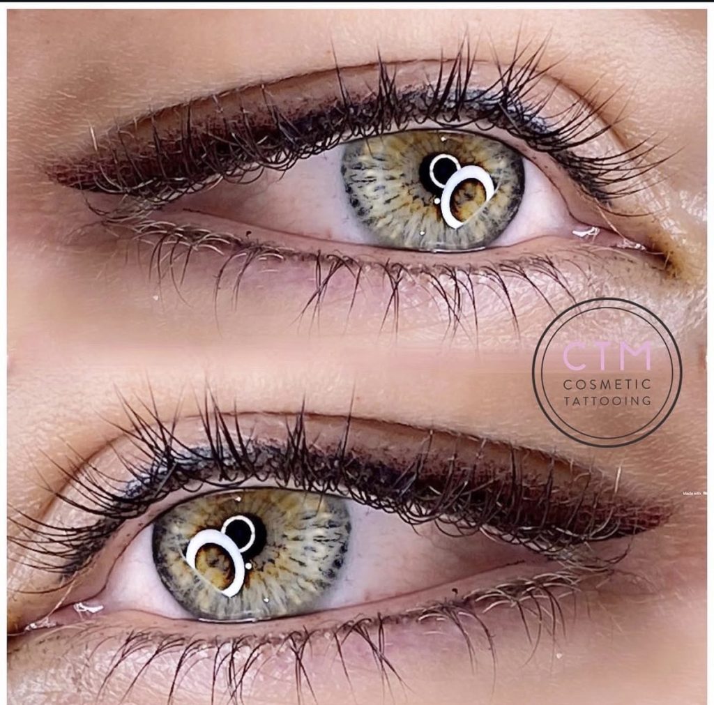 Winged and shaded eyeliner tattoo 4 – Cosmetic Tattooing Melbourne, St Kilda
