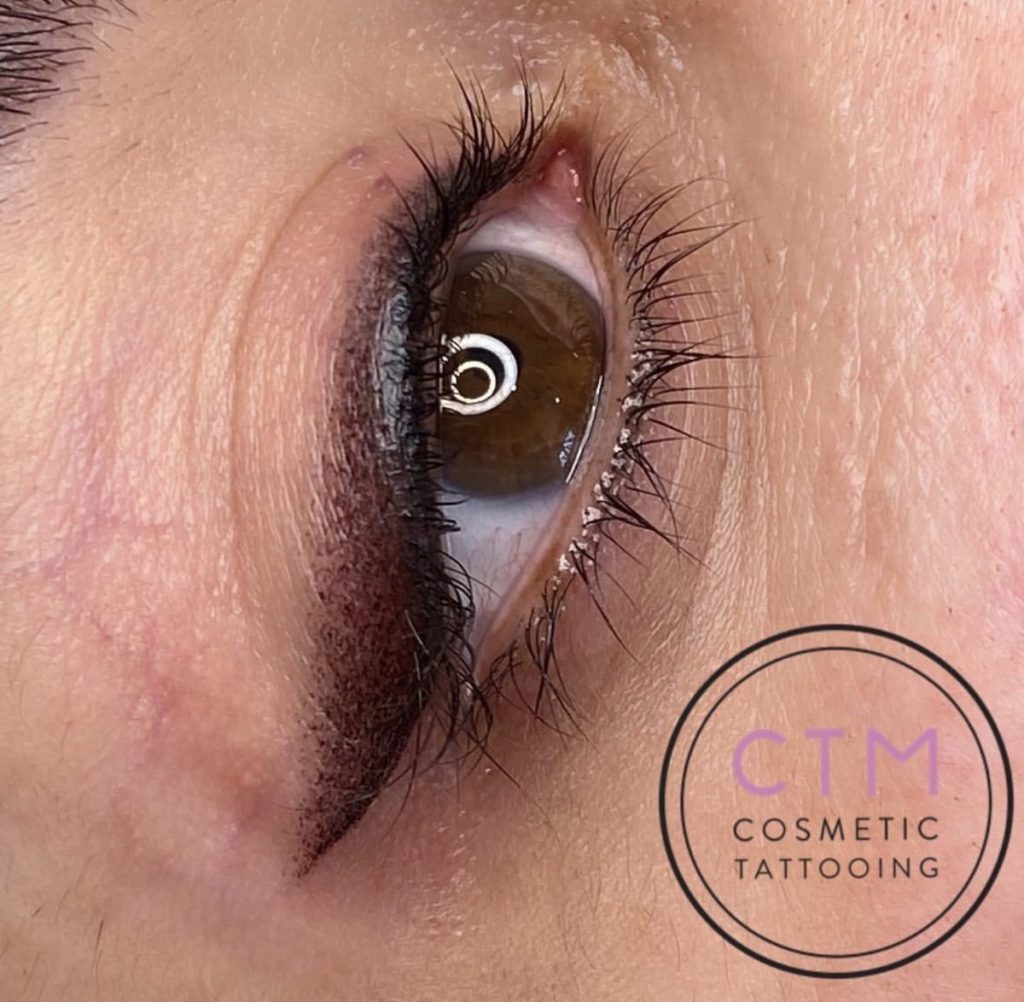 Winged and shaded eyeliner tattoo 6 – Cosmetic Tattooing Melbourne, St Kilda
