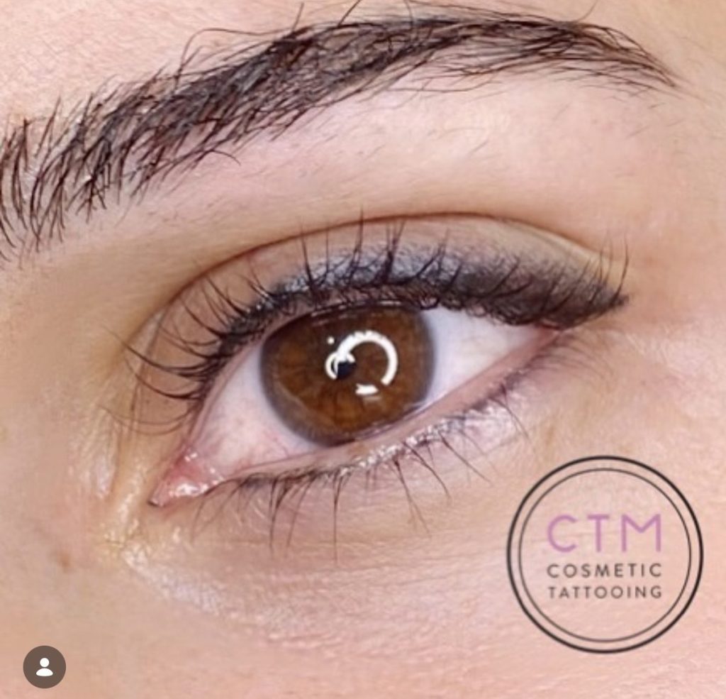 Winged and shaded eyeliner tattoo 8 – Cosmetic Tattooing Melbourne, St Kilda